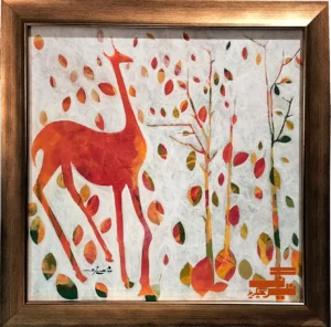 Deer With Leaves