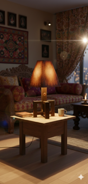 Wooden Table Lamp