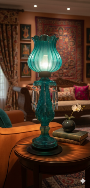 Green Shamadan Lamp