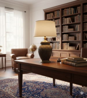 Brown Lining Terracotta Texture Lamp