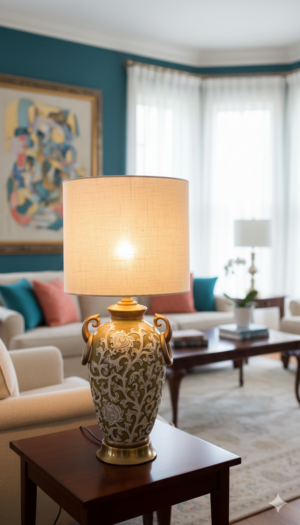 Ceramic Naqashi Lamp