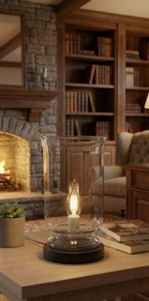 Clear table lamp