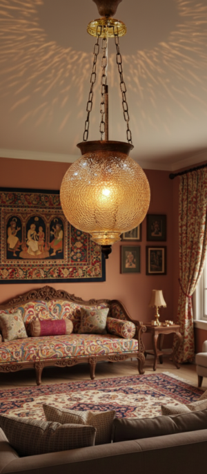Champagne Hanging Light