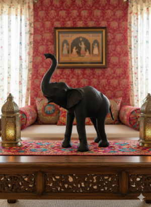 Elephant Sculpture Leather