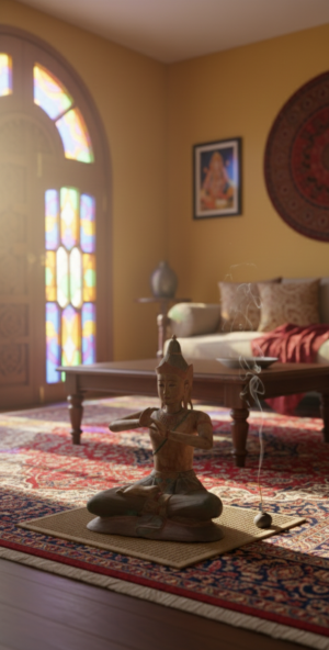 Wooden Budha Sculpture