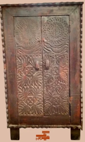 Antique Sawati wooden cabinet Nayyar Ali Dada collection heritage furniture piece