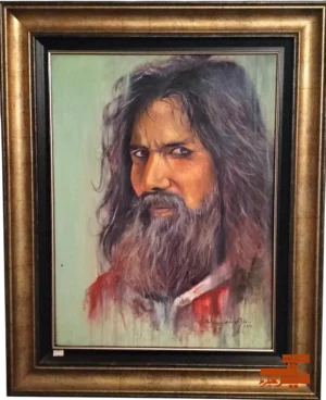 Malang portrait painting by Shahid Ali