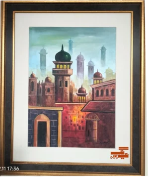 Islamic Heritage Cityscape Painting