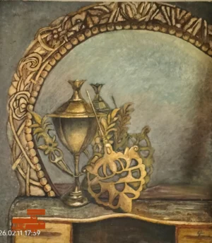 Bridal Mirror Still life Painting