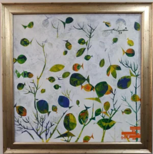 Colorful Fish Painting By Shahid Sindhu