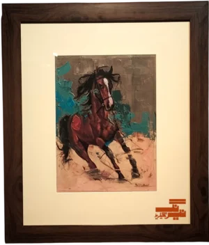horse portrait art print by Awais Ahmed