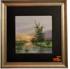 Village Landscape Painting By Shahid Ali