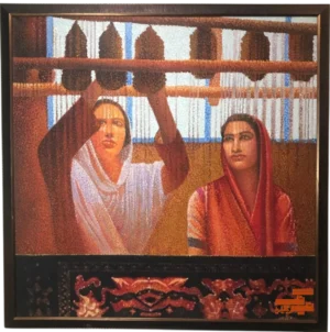Daughter of Sindh Among Her People Painting