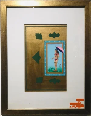 Modern Girl miniature painting