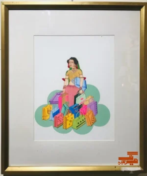 Modern Girl Miniature Painting