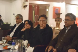 Dr Mubashir Hasan in a literary gathering at Nairang Baithak Lahore