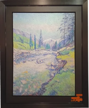 Modern nature painting for living room and office decor
