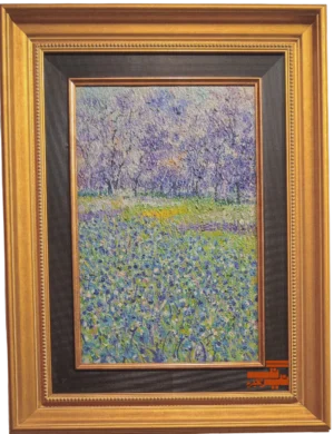 Scenic landscape wall art with depth and soft brushwork